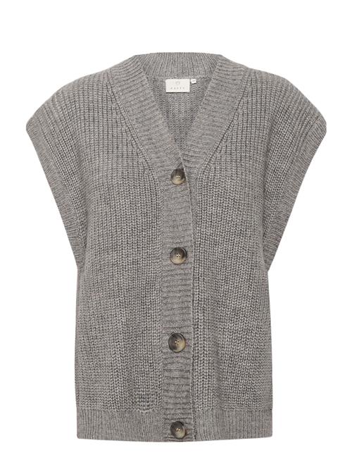 Se Kaffe Kanellia Knit Cardigan Kaffe Grey ved Booztlet