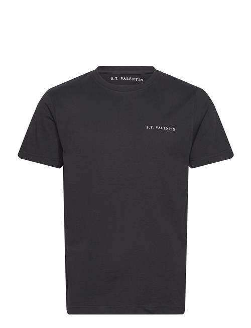 S.T. VALENTIN Heavyweight Organic Logo Tee S.T. VALENTIN Black