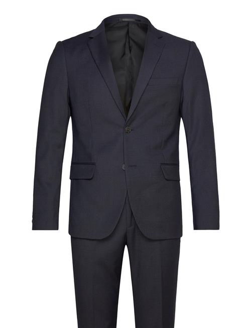 Se Lindbergh Classic Structure Stretch Suit Lindbergh Navy ved Booztlet