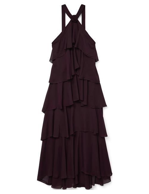 Vero Moda Vmfelicia Sl Ruffle Maxi Dress Exp Vero Moda Burgundy