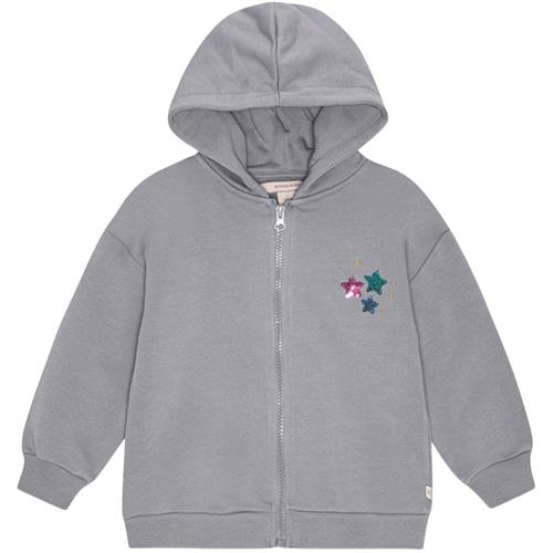 Konges Sløjd Lou Sequins Sweat Hood  Tradewinds | Grå | 18 months