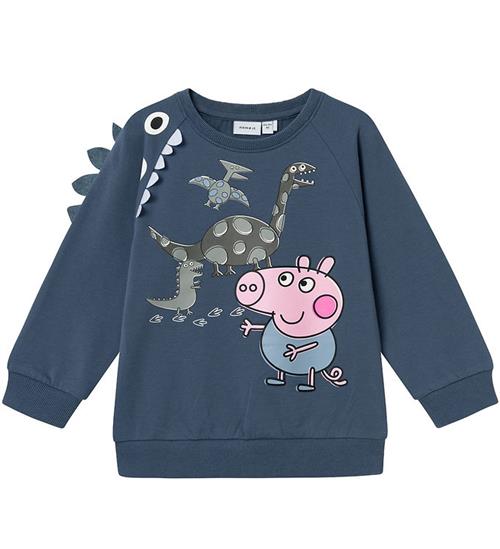 Se Name It Name It Sweatshirt - NmmApo - Peppapig - Bering Sea ved KidsWorld