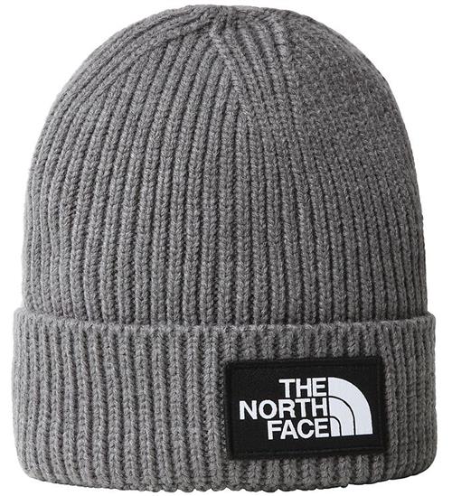 Se The North Face Hue - Strik - Box Logo - Medium Grey Heather ved KidsWorld