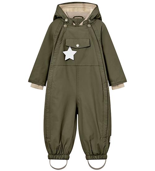 Se Mini A Ture Flyverdragt - Wisti Fleece - Olive Night ved KidsWorld