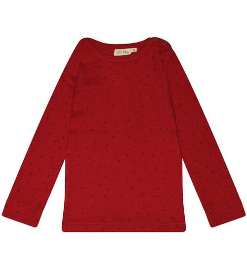 Se Petit Piao Bluse - Rib - Modal - Chili Pepper Dot ved KidsWorld