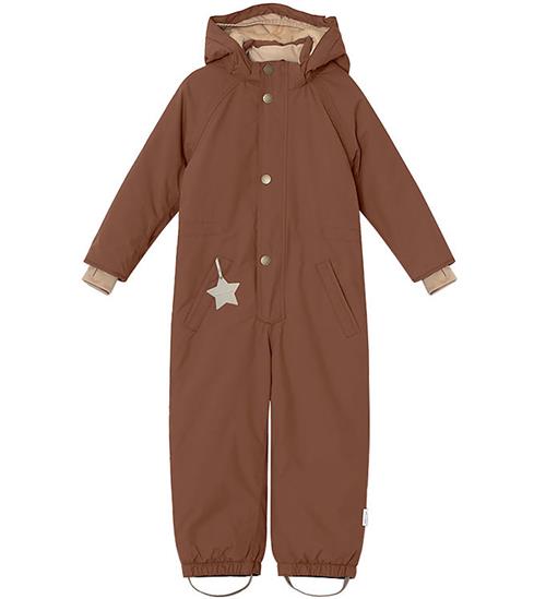 Se Mini A Ture Flyverdragt - Wanni Fleece - Rootbeer Brown ved KidsWorld