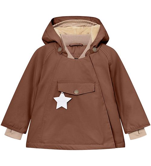 Se Mini A Ture Mini A Ture Vinterjakke - Wang Fleece - Rootbeer Brown ved KidsWorld