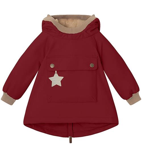 Se Mini A Ture Mini A Ture Vinterjakke - Babywen Fleece - Red Marlot ved KidsWorld