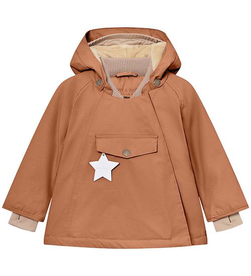 Se Mini A Ture Mini A Ture Vinterjakke - Wang Fleece - Pecan Brown ved KidsWorld