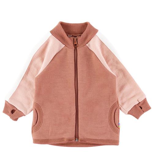 Se Joha Cardigan - Uld - Rosa/Brun ved KidsWorld