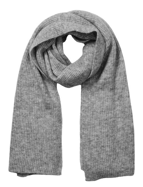 Se Selected Femme Slfmaline Lano Knit Scarf Noos Selected Femme Grey ved Booztlet