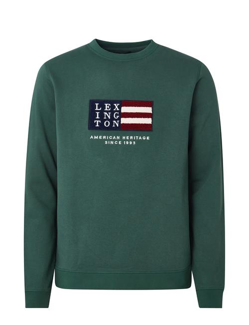 Se Lexington Clothing Barry Cotton Sweatshirt Lexington Clothing Green ved Booztlet