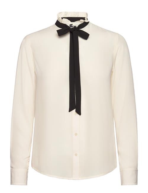 Classic Fit Georgette Tie-Neck Shirt Lauren Ralph Lauren Cream