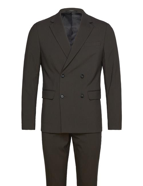 Se Lindbergh Plain Db Mens Suit Lindbergh Khaki ved Booztlet