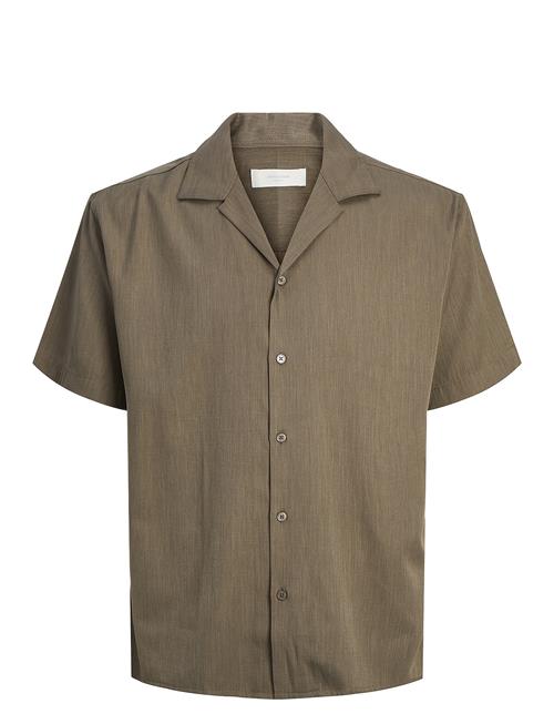 Jack & Jones Jprccaaron Tencel Resort Shirt S/S Ln Jack & J S Brown