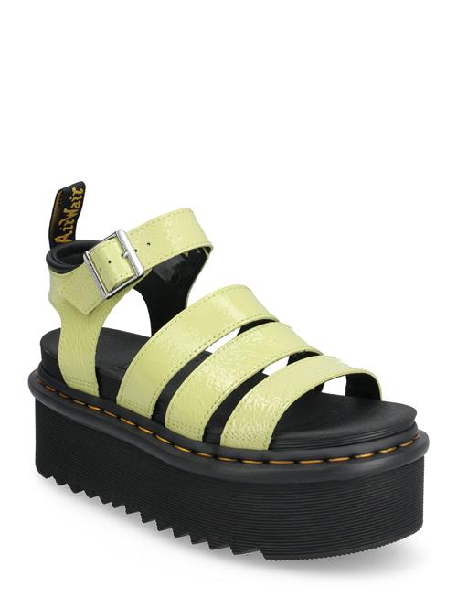 Se Dr. Martens Blaire Quad Lime Green Distressed Patent Dr. Martens Green ved Booztlet