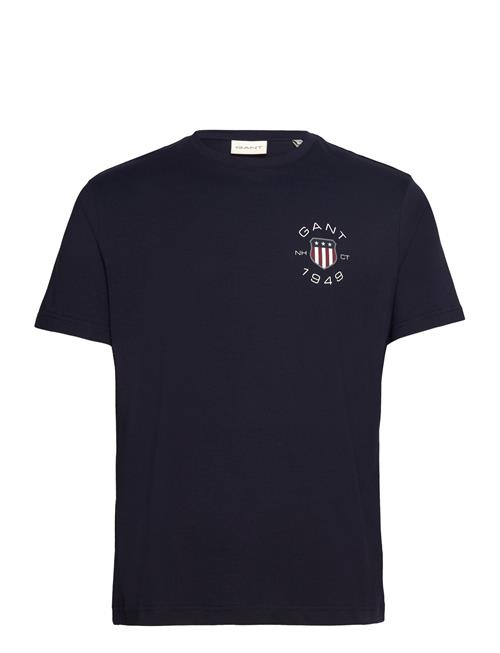 GANT Print Ss Tshirt GANT Navy