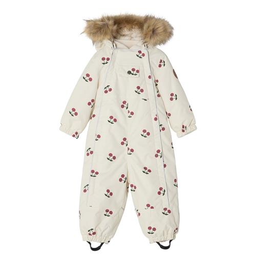 Se Kuling Val D'Isere Mønstret Flyverdragt Med Kirsebær Cremefarvet 86 cm  Creme  86 cm  Unisex ved Babyshop