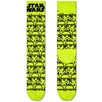 Happy socks Strømper Star Wars Storm Trooper Sock Sort/Gul bomuld Str 41/46