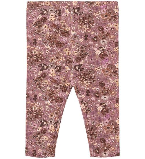 Se Wheat Leggings - Jules - Lavender Flowers ved KidsWorld