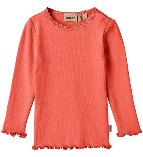 Se Wheat Bluse - Rib - Reese - Candy Red ved KidsWorld