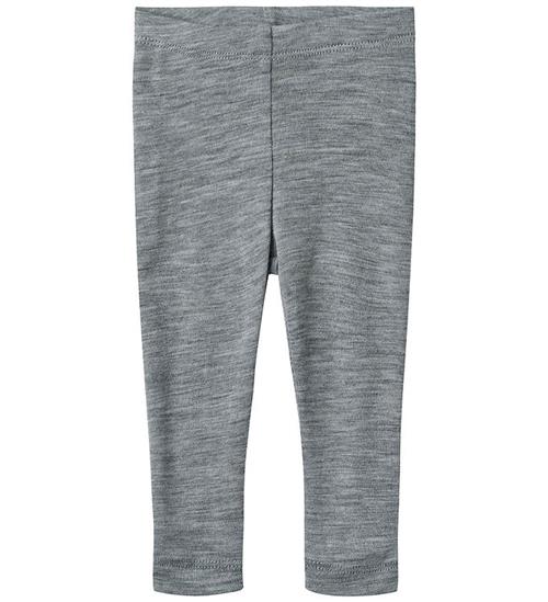 Se Wheat Leggings - Uld - Agi - Melange Grey ved KidsWorld