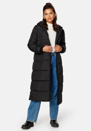 Pieces Bee New Ultra Long Puffer Black S