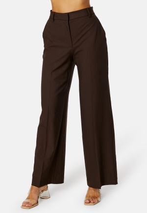 Se SELECTED FEMME Eliana HW Wide Pant Java 34 ved Bubbleroom