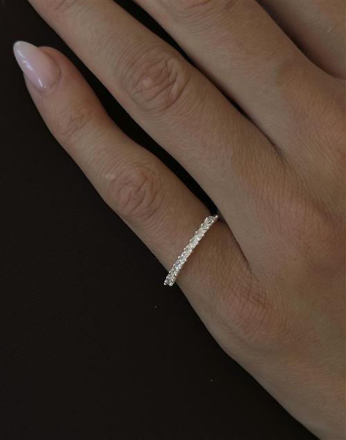 Se Muli Collection - Sølv - Marquise Stacker Ring ved Nelly