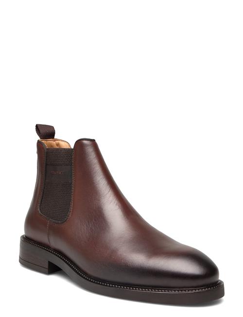 Se GANT Flairville Chelsea Boot GANT Brown ved Booztlet