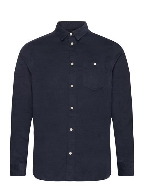 Regular Fit 26-Wales Corduroy Shir Knowledge Cotton Apparel Blue