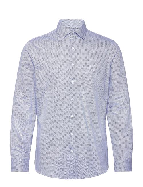 Michael Kors Printed Jersey Slim Shirt Michael Kors Blue