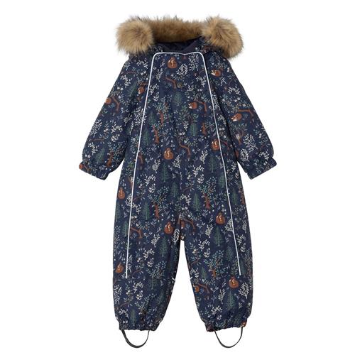 Se Kuling Val D'Isere Mønstret Flyverdragt Mighty Forest | Marine blå | 86 cm ved Babyshop