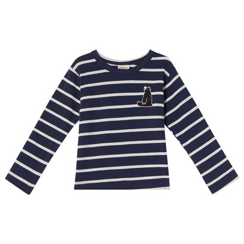 Se Kuling GOTS Athens Stribet Langærmet T-shirt Navyblå | Marine blå | 98/104 cm ved Babyshop