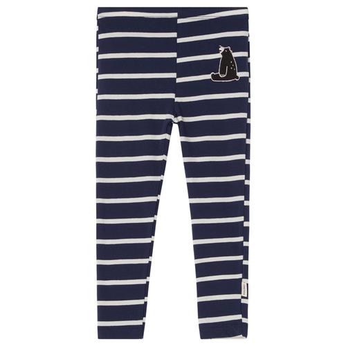 Se Kuling GOTS Serrai Stribede Leggings Navyblå | Marine blå | 86/92 cm ved Babyshop