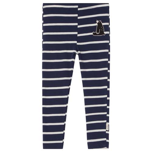 Kuling GOTS Serrai Stribede Leggings Navyblå | Marine blå | 122/128 cm