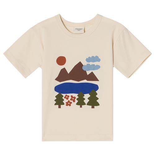 Se Kuling GOTS Santorini T-shirt Doodle Map | Hvid | 86/92 cm ved Babyshop