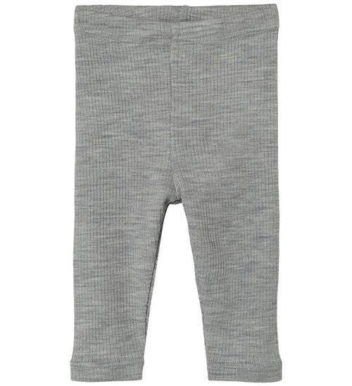 Lil Atelier Lil' Atelier Leggings - Uld - NbnFable - Grey Melange