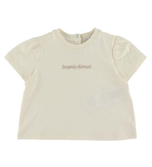 Se Emporio Armani Emporio Armani T-shirt - Hvid m. Beige ved KidsWorld