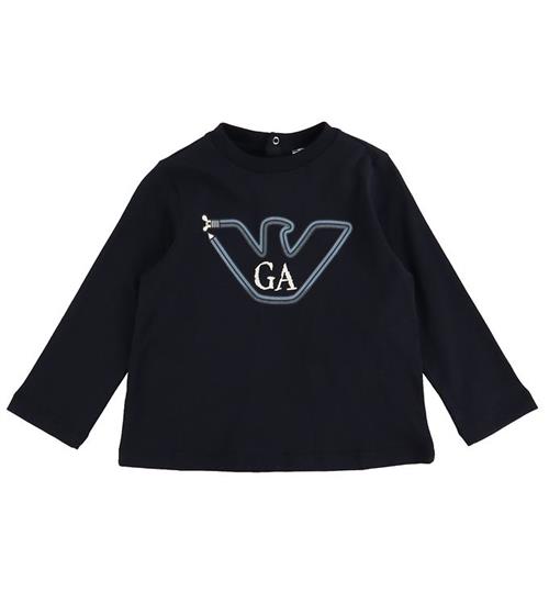 Se Emporio Armani Bluse - Navy m. Logo ved KidsWorld