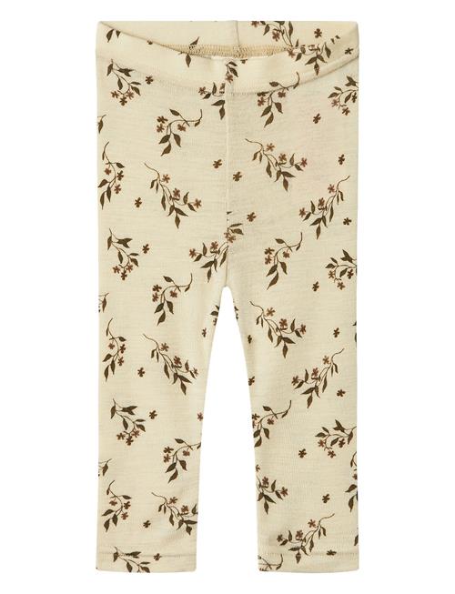 Lil'Atelier Nbfnimo Slim Wo/Mo Leggings Aop Lil Lil'Atelier Beige