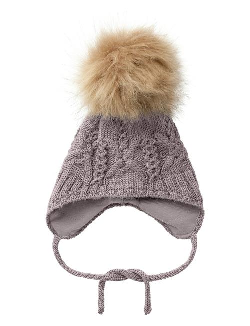 Nbfwrilla Wool Knit Hat Name It Purple