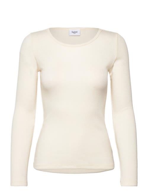 Se Garimasz Wool Ls Blouse Saint Tropez Beige ved Booztlet