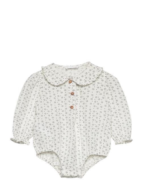 Mango Print Cotton -Piece Suit Mango White