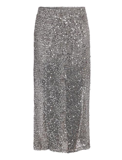 NOISY MAY Nmpaila Hw Net Sequin Skirt Jrs NOISY MAY Silver