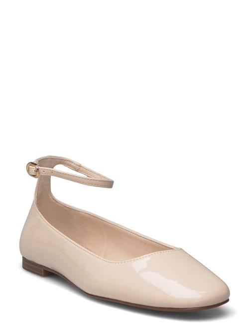 Mango Patent Leather-Effect Ballet Flats Mango Cream