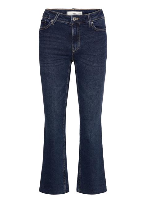 Mango Sienna Flared Cropped Jeans Mango Navy