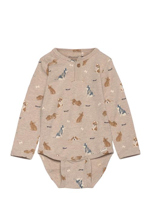 Body Ls Aop Minymo Beige