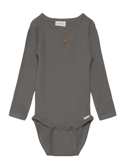 Body Ls Rib Minymo Grey