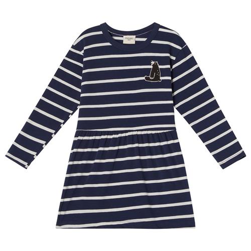 Se Kuling GOTS Chios Stribet Kjole Navyblå | Marine blå | 134/140 cm ved Babyshop